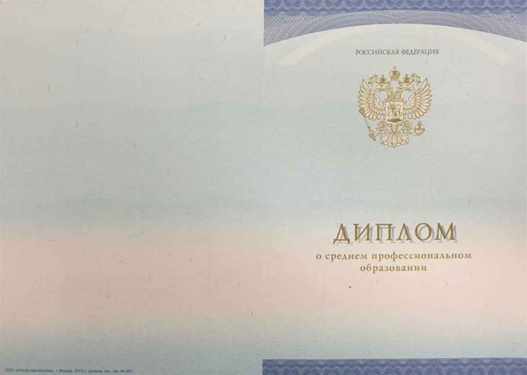 Диплом колледжа 2014-2020 года